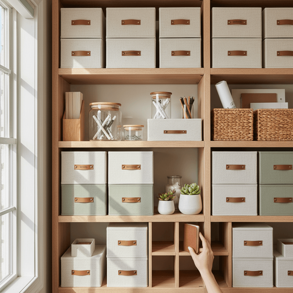 Professional home organization service completed